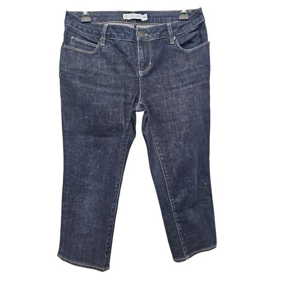 Zara Woman Blue Cropped Ankle Jeans Size 8 - Picture 1 of 8